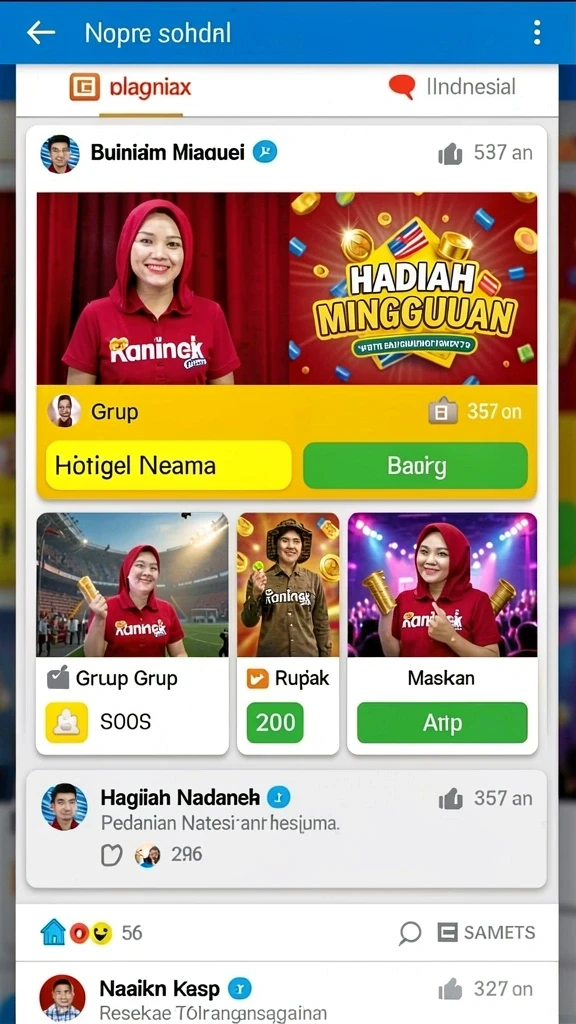8svip - Tampilan menu utama yang menarik dan user-friendly.