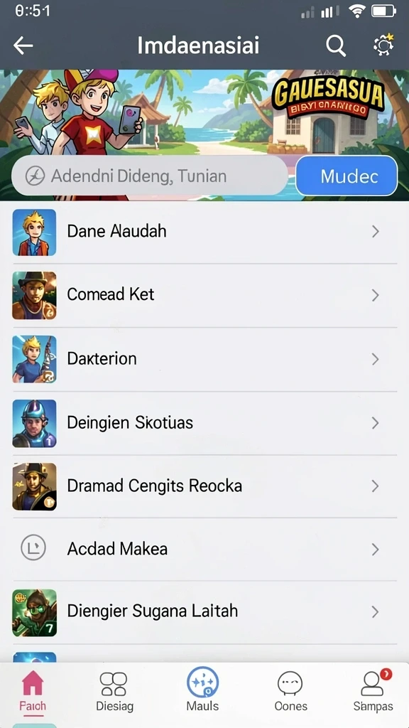 918kaya - Tampilan antarmuka yang ramah pengguna.